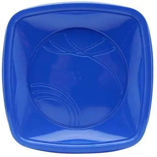 Prato Quad Medio Azul 15CM 10UN